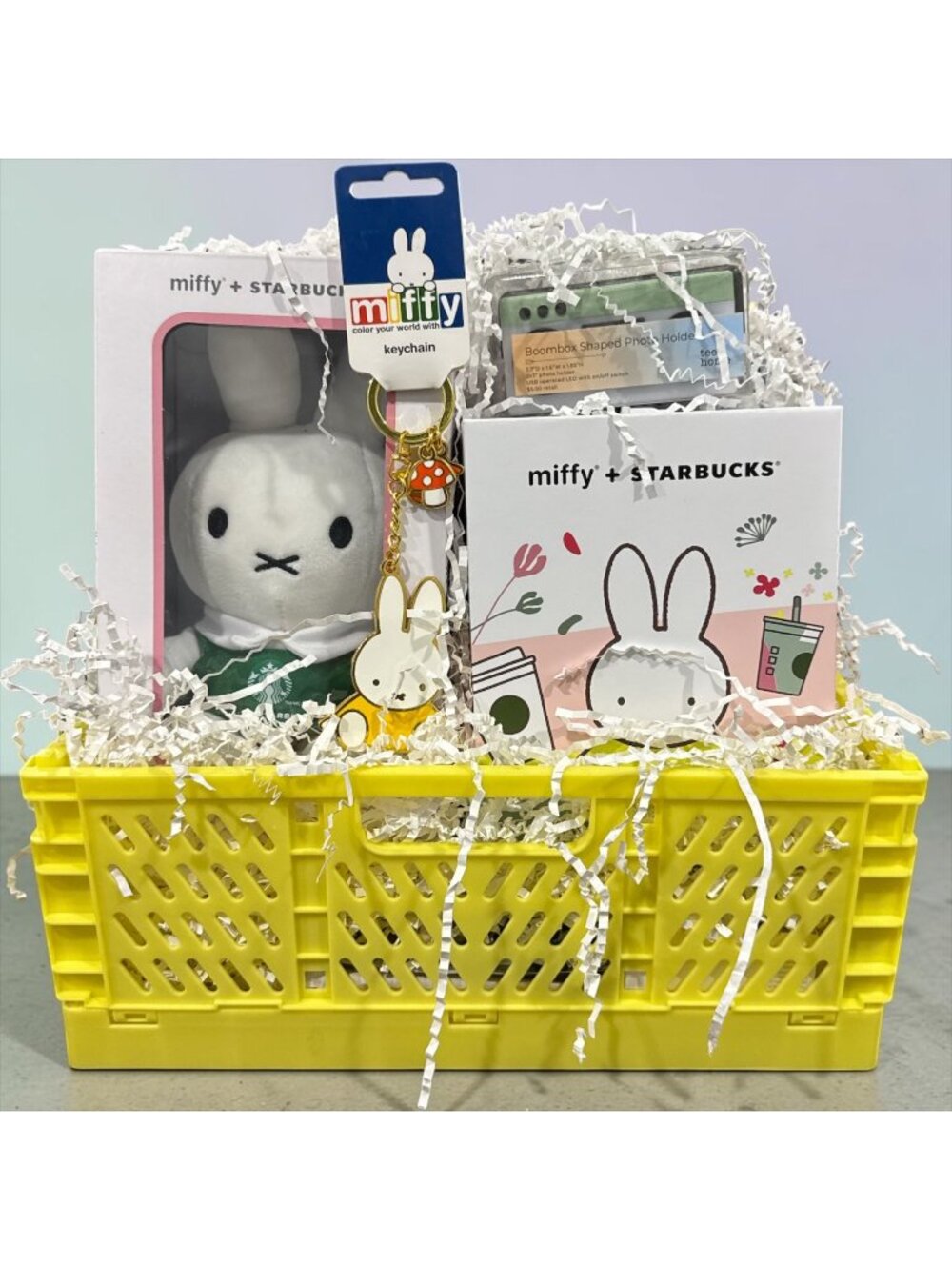 Miffy + Starbucks Exclusive Gift Basket With Plush, Mug, Keychain Photo Holder &